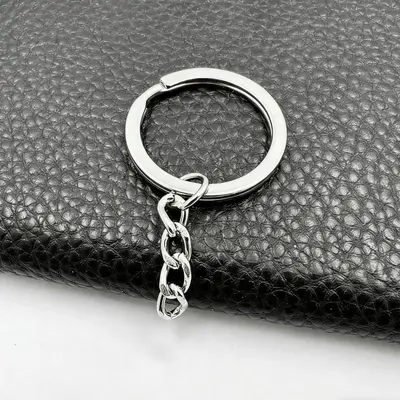 Metall-Schlüsselring, flacher Ring, verschiedene Größen - 8