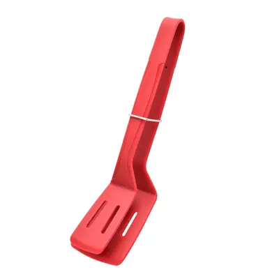 Silikon Balık Spatulası ve Biftek Maşası 2'si 1 Arada, Delikli, Kamp ve Piknik İçin - 6