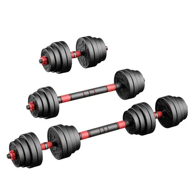 Dambıl erkek fitness ev egzersiz ekipmanları ayarlanabilir ağırlık halter kettlebell yurt kombinasyon seti