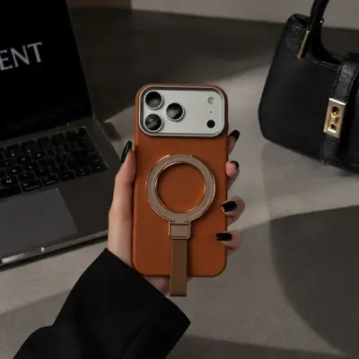 Магнитный чехол для телефона Huawei P90, с текстурой кожи, ремешок с подставкой - 8