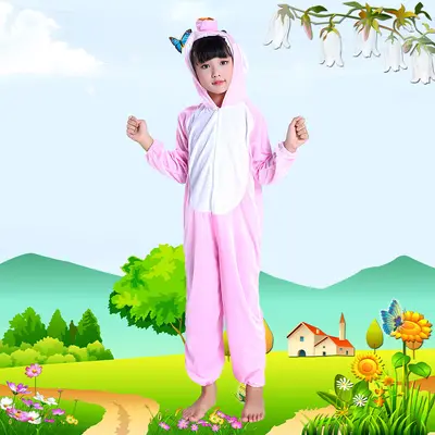 Children's Animal Costume for Kindergarten Performances, Tiger, Rabbit, Bee, Mouse, Fox, C - 8