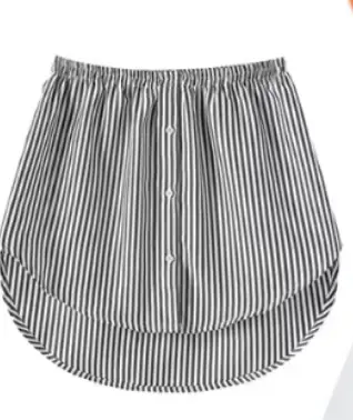 Korean Style White Half Skirt for Spring and Summer, Layering Skirt - 11
