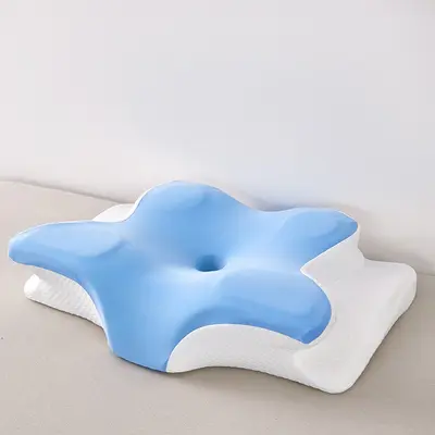 Yavaş Geri Dönüşlü Kelebek Şekilli Boyun Koruyucu Bellek Köpüklü Uyku Yastığı Ergonomik Servikal Omurga Yastığı Bellek Yastığı Yan Uyku Toptan - 8