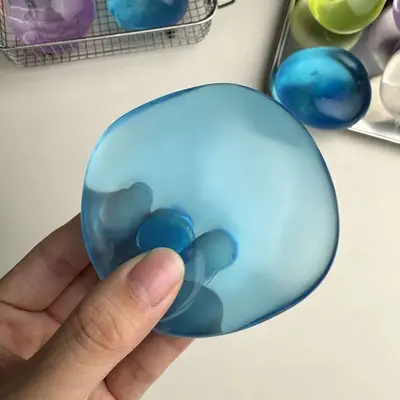 Coconut Oil Vaseline Stress Ball, Handmade Squeeze Toy, Moldable - 7