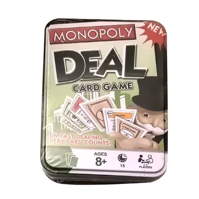 English Tin Box Real Estate Tycoon Card Board Game DEAL MONOPOL - 8