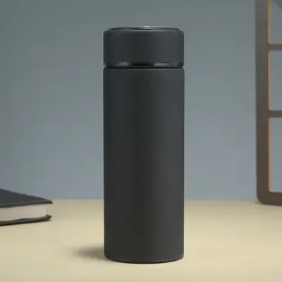 Thermobecher Edelstahl 304 mit Deckel tragbar individuelles Logo - 7