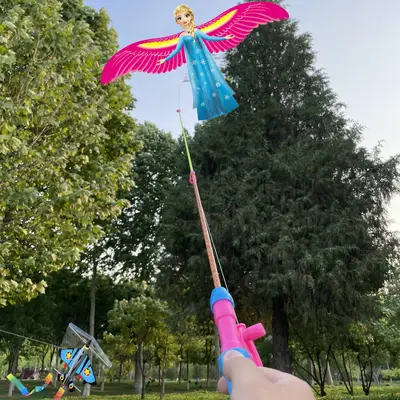 Hand-Held Reel Eagle Kite for Children, Easy to Fly in Light Breeze - 8