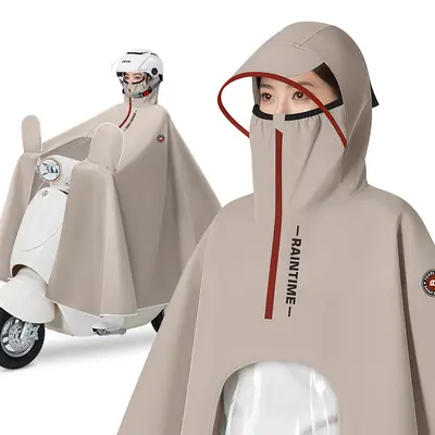 Tam vücut motosiklet yağmur pelerinı, kalın, bir parça