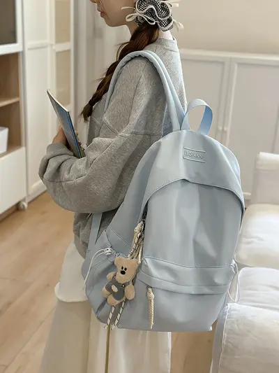 Campus-Style Student Backpack for Girls and Boys, Middle and High School - 5