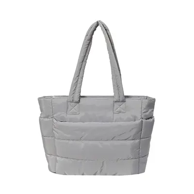 Cross-border women's cotton tote bag, lightweight laptop bag, suburban high-capacity travel bag, shoulder bag, customized LOGO - 8