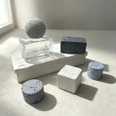 LOVC Faux Travertine Perfume Bottle Cap Room Diffuser Lid for Hotels - 7