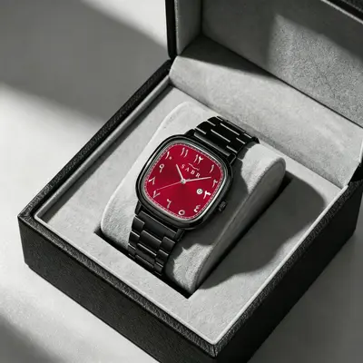 SABR Herrenarmbanduhr Quadrat Kalender wasserdicht Quarzuhr