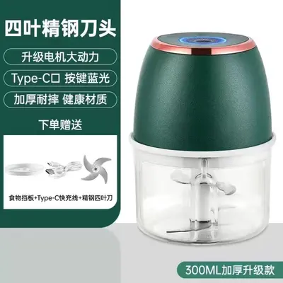 Electric garlic press, household automatic garlic crusher, garlic grinder, meat grinder, garlic mincer. - 8
