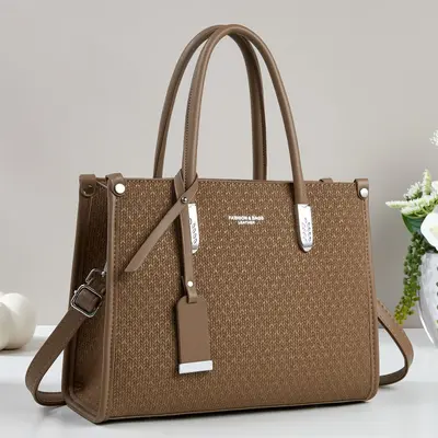 Women's Single Shoulder Bag, Retro Design, Large Capacity - 10
