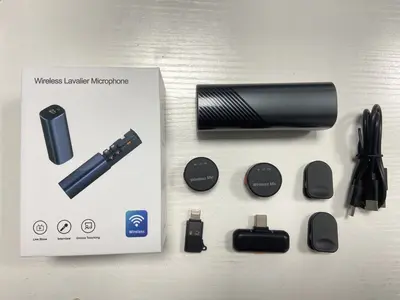 Cross-border Wireless Lavalier Microphone with Charging Case S18 Mobile Phone Live Streaming Radio Noise Reduction Lapel Microphone - 9
