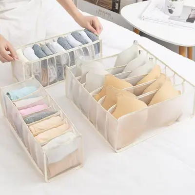Dessous-Aufbewahrungsbox Schubladentyp Kleidung BH Drei-in-eins Trennbox Socken-Organizer Schrankwunder mit Fächern