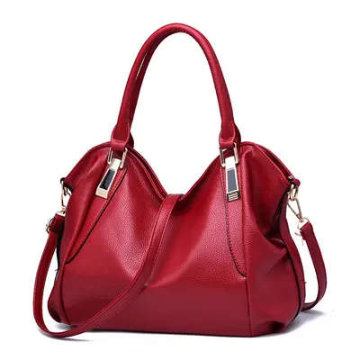 Große Damenhandtasche aus Weichleder, schlicht und elegant - 5