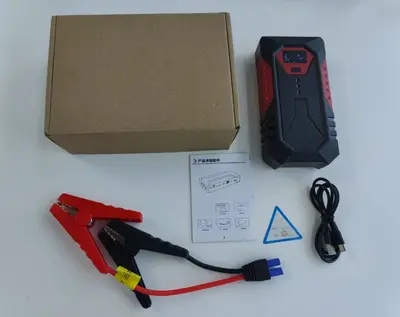 12V Car Emergency Jump Starter Power Bank, High Capacity - 7