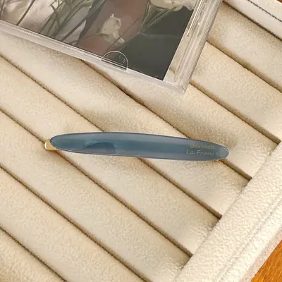 Minimalist Acetate Side Hair Clip, Korean Style - 12