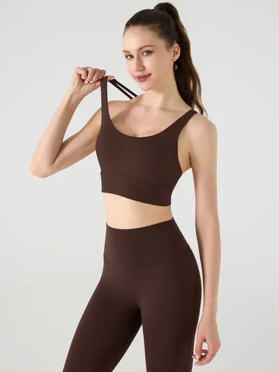 Custom Yoga Top, Pilates Training, High-Intensity Sports Bra - 6