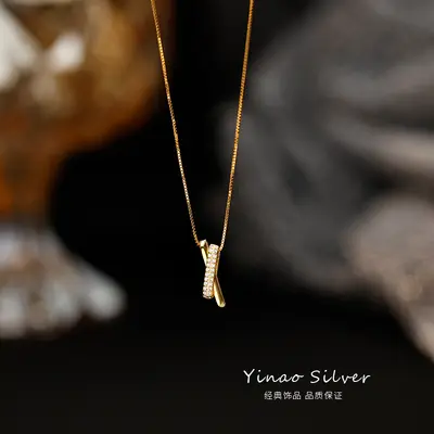 925 sterling silver necklace, niche design luxury accessory