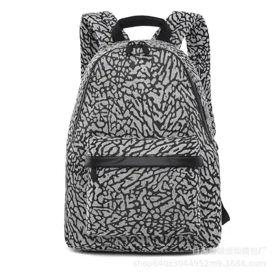 Checkerboard Letter Print Backpack, Large Capacity, for School and Travel - 11