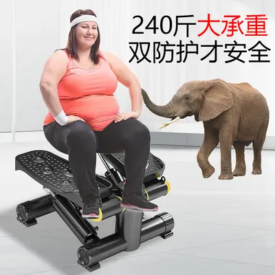 Home Fitness Twist Stepper Climbing Machine Silent Weight Loss Gadget Mini Pedal Machine Slim Legs Adjustable Resistance Exercise Equipment