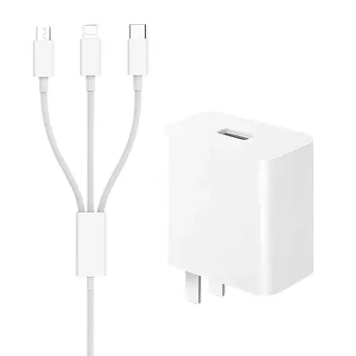 120W hızlı şarj adaptörü, 66W, Huawei uyumlu, 3-in-1 set
