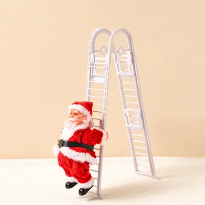 Elektrikli Tırmanan Noel Baba Oyuncak, Boncuklu - 10