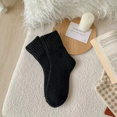Women's Thick Terry Socks, Warm Fleece-Lined, Sleep Socks - 7