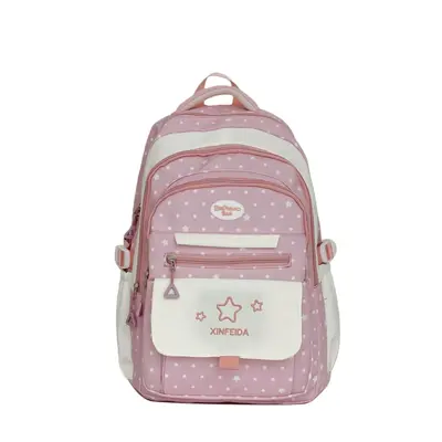 Star Polka Dot Lightweight Backpack for Girl Students - 6