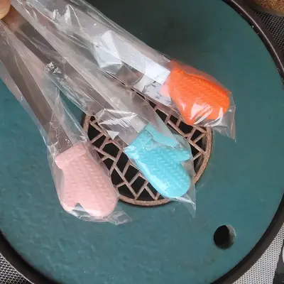 Üreticinin hazır mini paslanmaz çelik silikon buz klipsleri kalp şeklinde yiyecek klipsleri palmiye silikon yiyecek klipsleri şeker küpü klipsleri buz klipsleri - 7