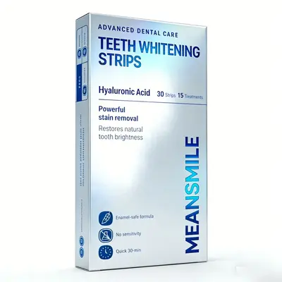 【Schnelle Musterlieferung】Grenzüberschreitende Zahnaufhellungsstreifen Whitening Strips, langanhaltende Aufhellung und Fleckentfernung, OEM - 2