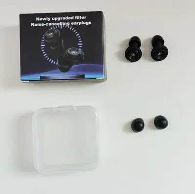 Silicone Filter Earplugs, Noise Reduction Sleep Earplugs, Washable - 12