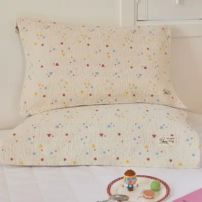 Pure cotton gauze pillowcase pair, thickened, fixable - 8