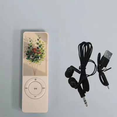 Mini MP3 Player with Card Slot and Earphones