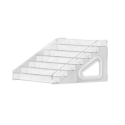 Transparente trapezförmige Kosmetik-Organizer Box Schminktisch Tischplatte Aufbewahrungsregal Make-up Pinsel Lippenstift Parfüm Aufräum- und Präsentationsständer - 5