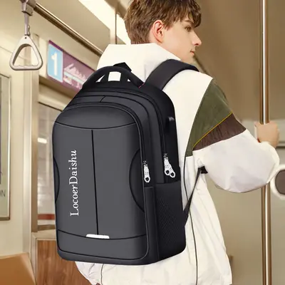 Men's Casual Laptop Backpack, Large Capacity, Lightweight Travel Bag - 4