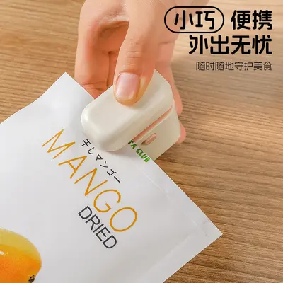 Rechargeable magnetic food bag sealer, portable