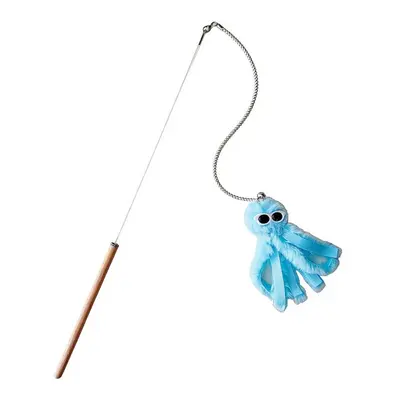 Octopus Cat Teaser Wand Toy with Bell - 9