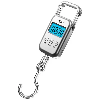 Portable electronic scale, 50kg, accurate, gram readout, spring