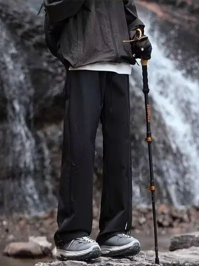 Erkek Su İtmez Softshell Outdoor Pantolon Sonbahar Bol Paça