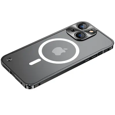 iPhone 17 ve 18 Pro uyumlu metal çerçeveli darbe emici kılıf, kamera korumalı
