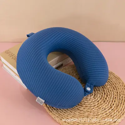 Summer Ice Silk U-Shaped Neck Pillow, for Car and Travel, Breathable