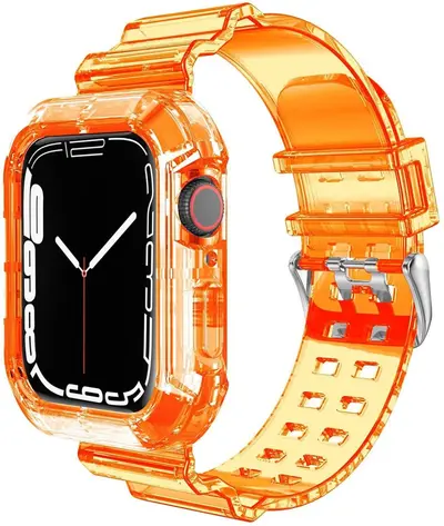 Transparent Glacier Strap for Apple Watch Series 9, Compatible with iWatch 8 - 8