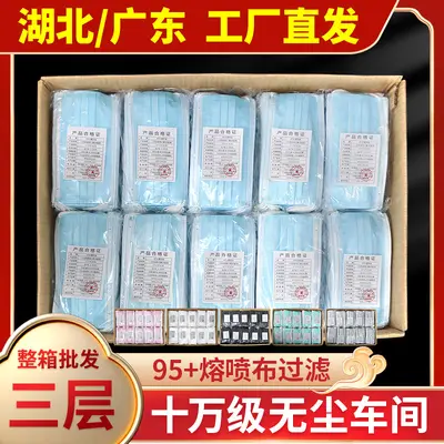 Disposable 3-Ply Adult Face Mask 95+ Melt-Blown