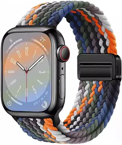 Woven Nylon Magnetic Buckle Strap for Apple Watch S10, 20/22 mm - 7