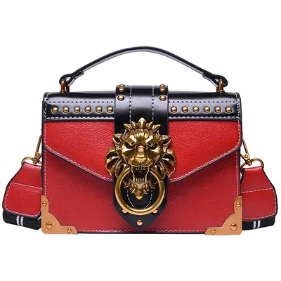 Women's Retro PU Small Square Crossbody Handbag - 7