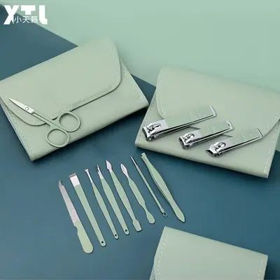 19-piece nail clipper and pedicure tool set
