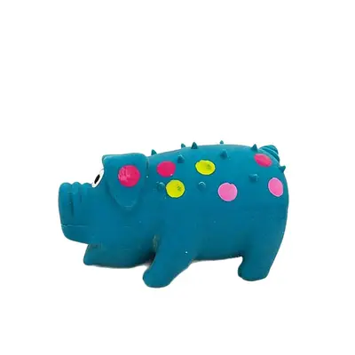 Latex Pig-Shaped Dog Toy, Squeaky, Chew-Resistant - 5